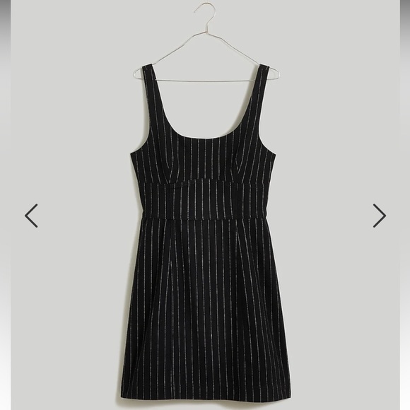 Madewell Wool-Blend Mini Dress in Pinstripe - Picture 6 of 6